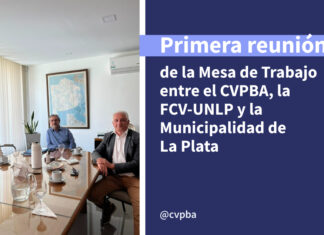 Mesa de Trabajo entre el CVPBA, la FCV-UNLP y la Municipalidad de La Plata