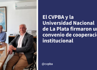 El CVPBA y la Universidad Nacional de La Plata firmaron un convenio de cooperación institucional